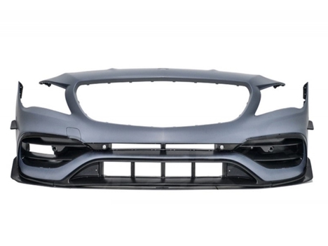 MERCEDES W117 CLA IÇIN UYUMLU CLA 45 GÖRÜNÜM ÖN TAMPON &amp; PANJUR 2013-2018